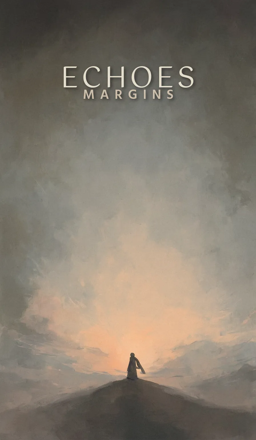 Echoes: Margins on a phone — a stranger appears at the margins of an outpost.